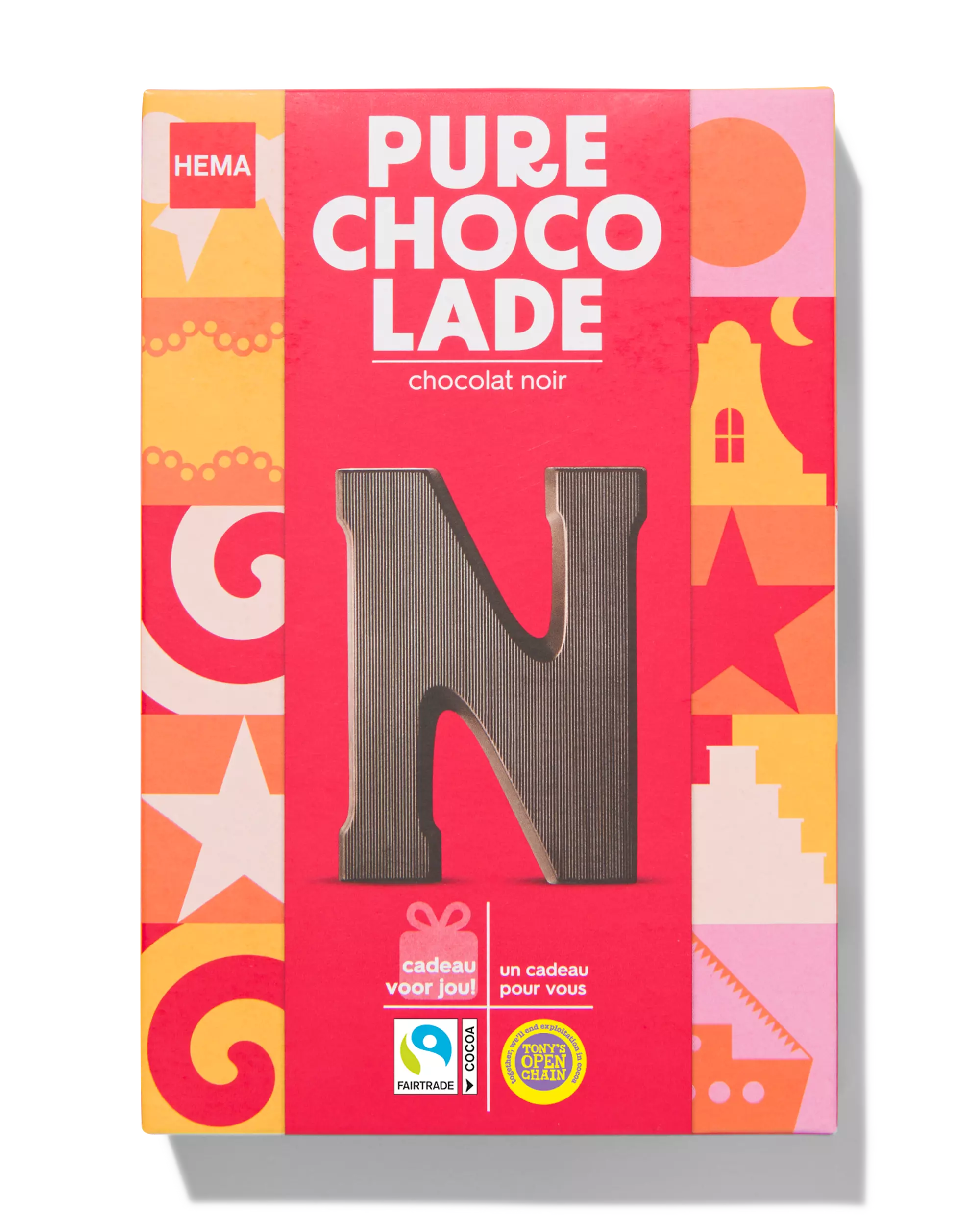 chocoladeletter puur N 140g
