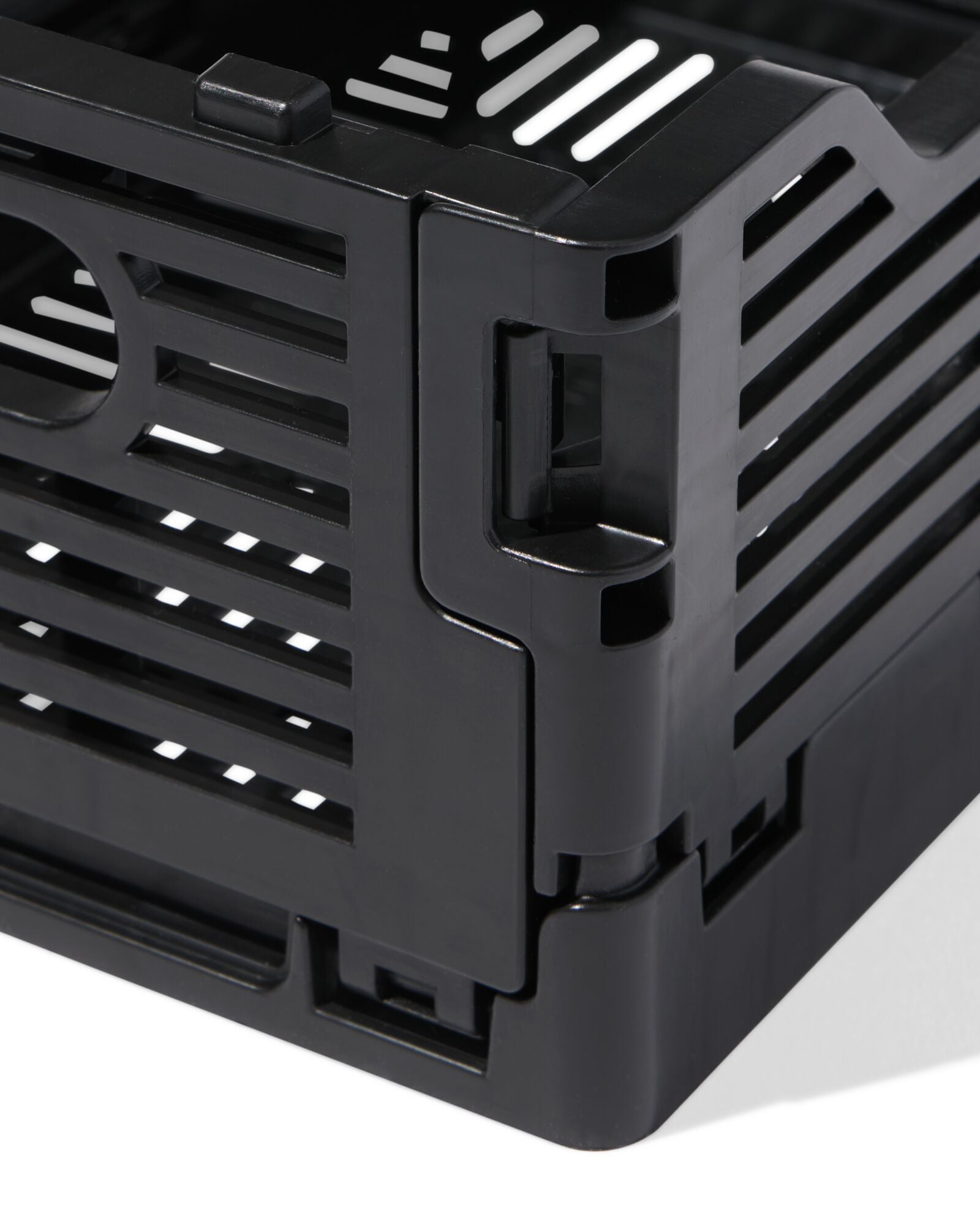 caisse pliable &agrave; lettres recycl&eacute;e XS noire noir XS  13 x 18 x 8 - 39800028 - HEMA