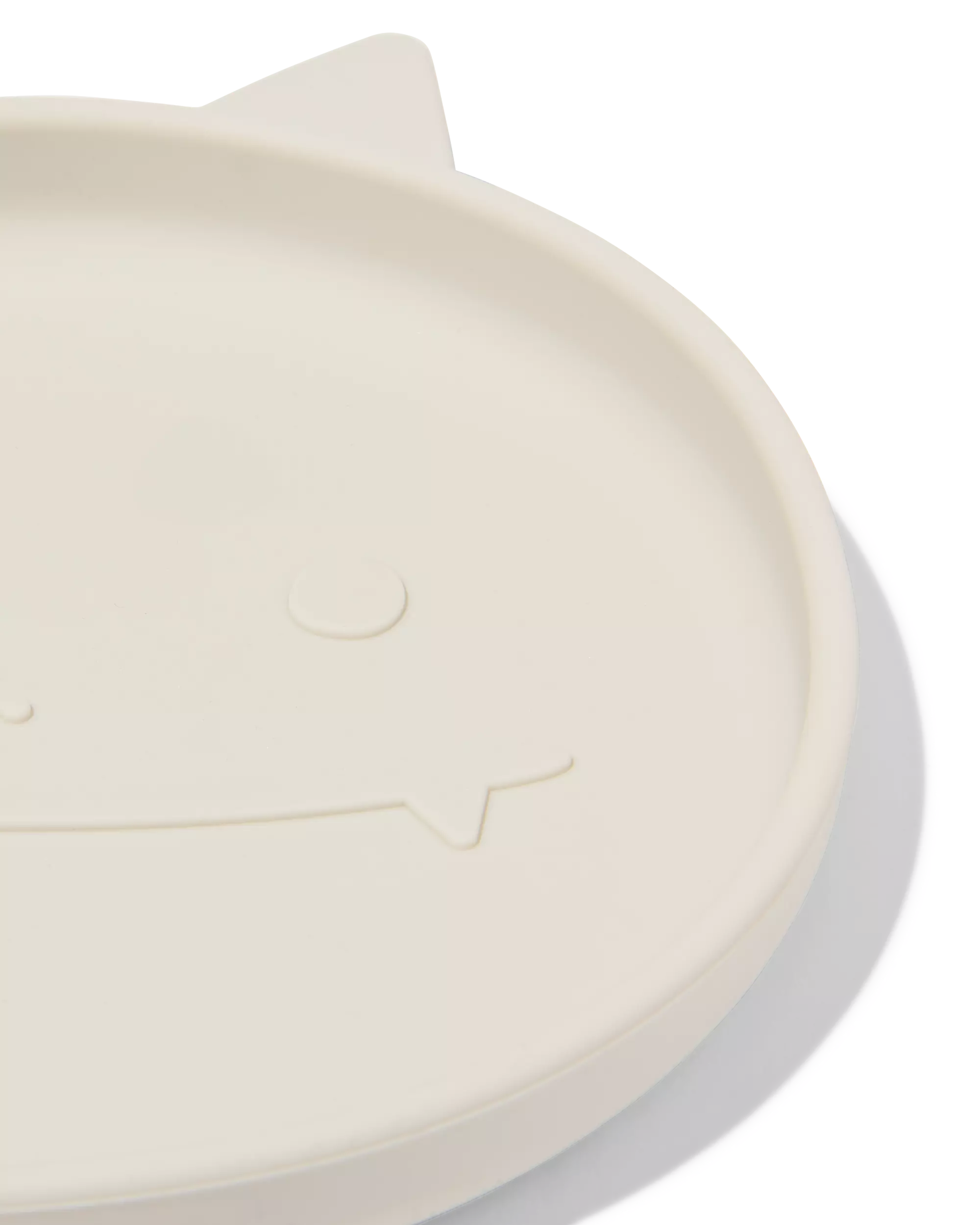 kinderbordje Ø16cm monster siliconen beige