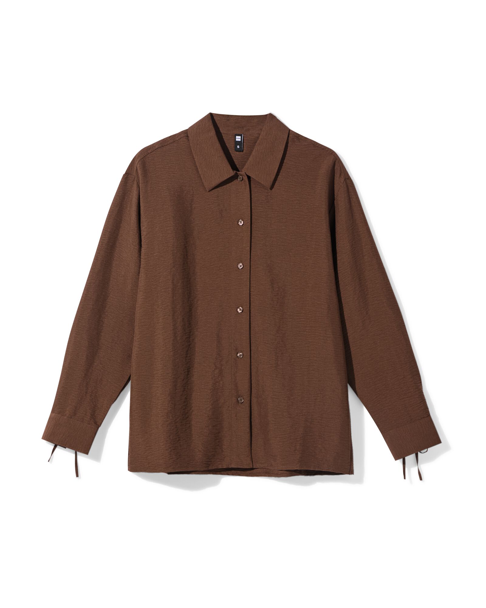 Damenbluse Day, Crinklestoff  braun braun - 36214280BROWN - HEMA