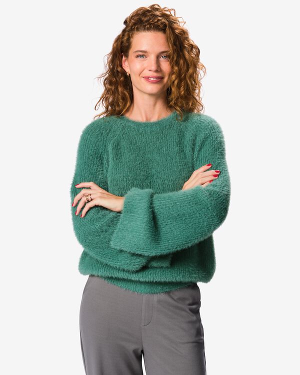Damenpullover Mozz gr&uuml;n gr&uuml;n - 36214950GREEN - HEMA