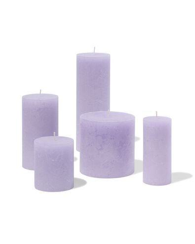 bougies rustiques lilas - 13504201LILAC - HEMA