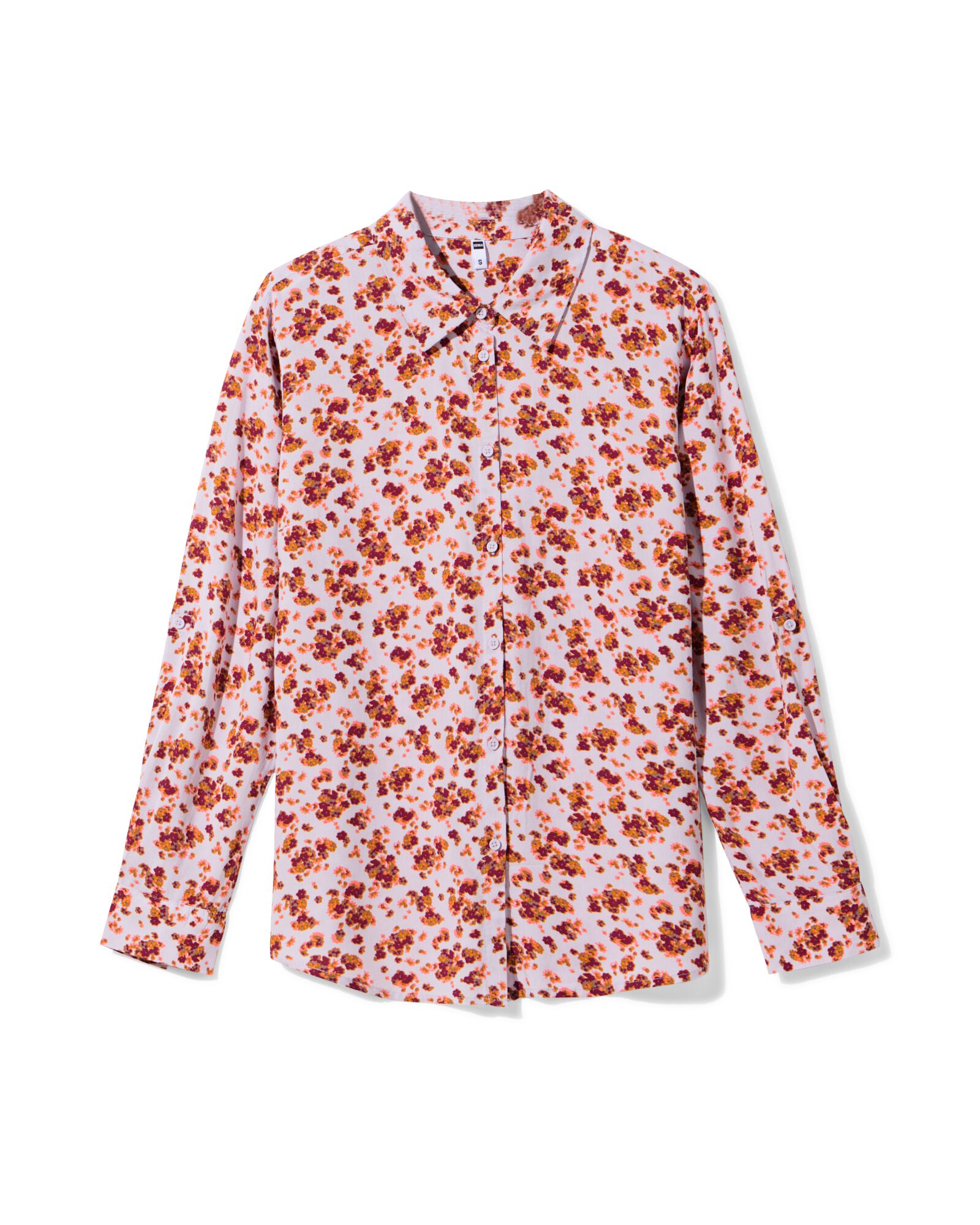 damesblouse Bobbie bloemen lila - 36207640LILAC - HEMA