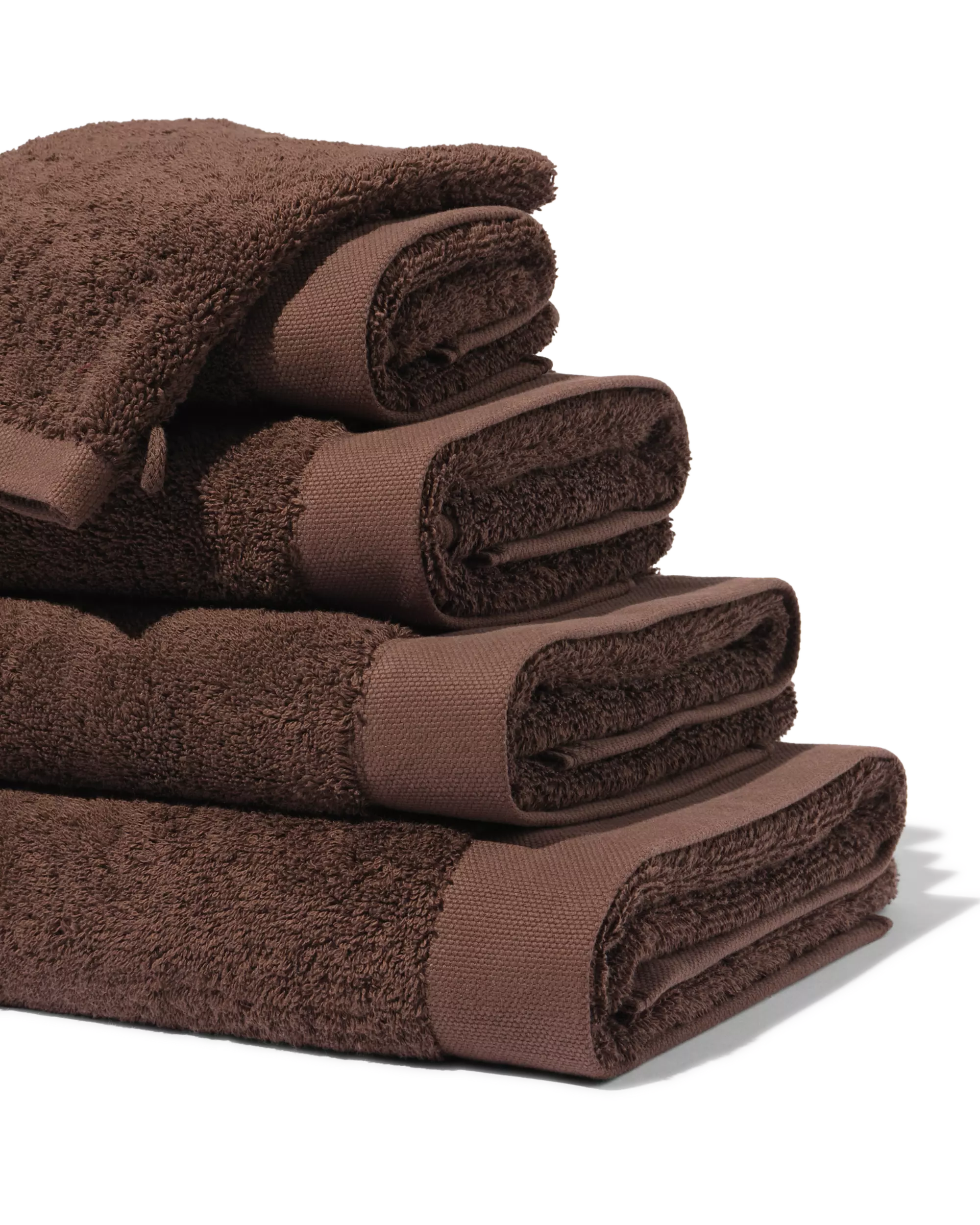petite serviette 33 x 50 cm qualité hôtel extra douce marron foncé