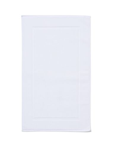 tapis de bain 50x80 qualit&eacute; &eacute;paisse tissu blanc - 5250007 - HEMA