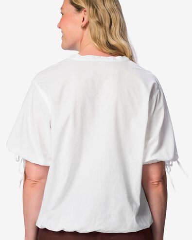 damesblouse Sophie katoen wit wit - 36211770WHITE - HEMA
