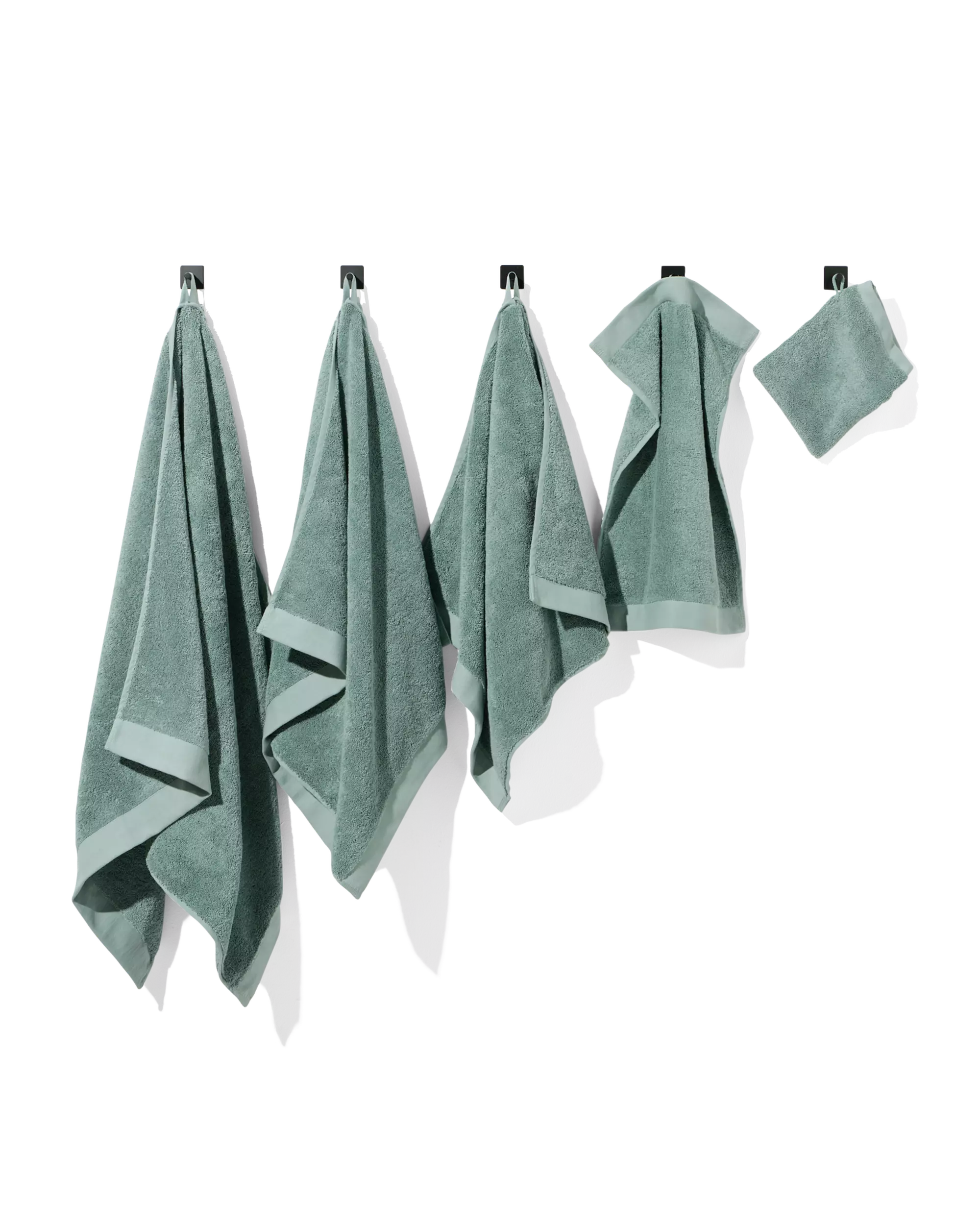 petite serviette 33x50 qualité hôtelière extra douce bleu vert