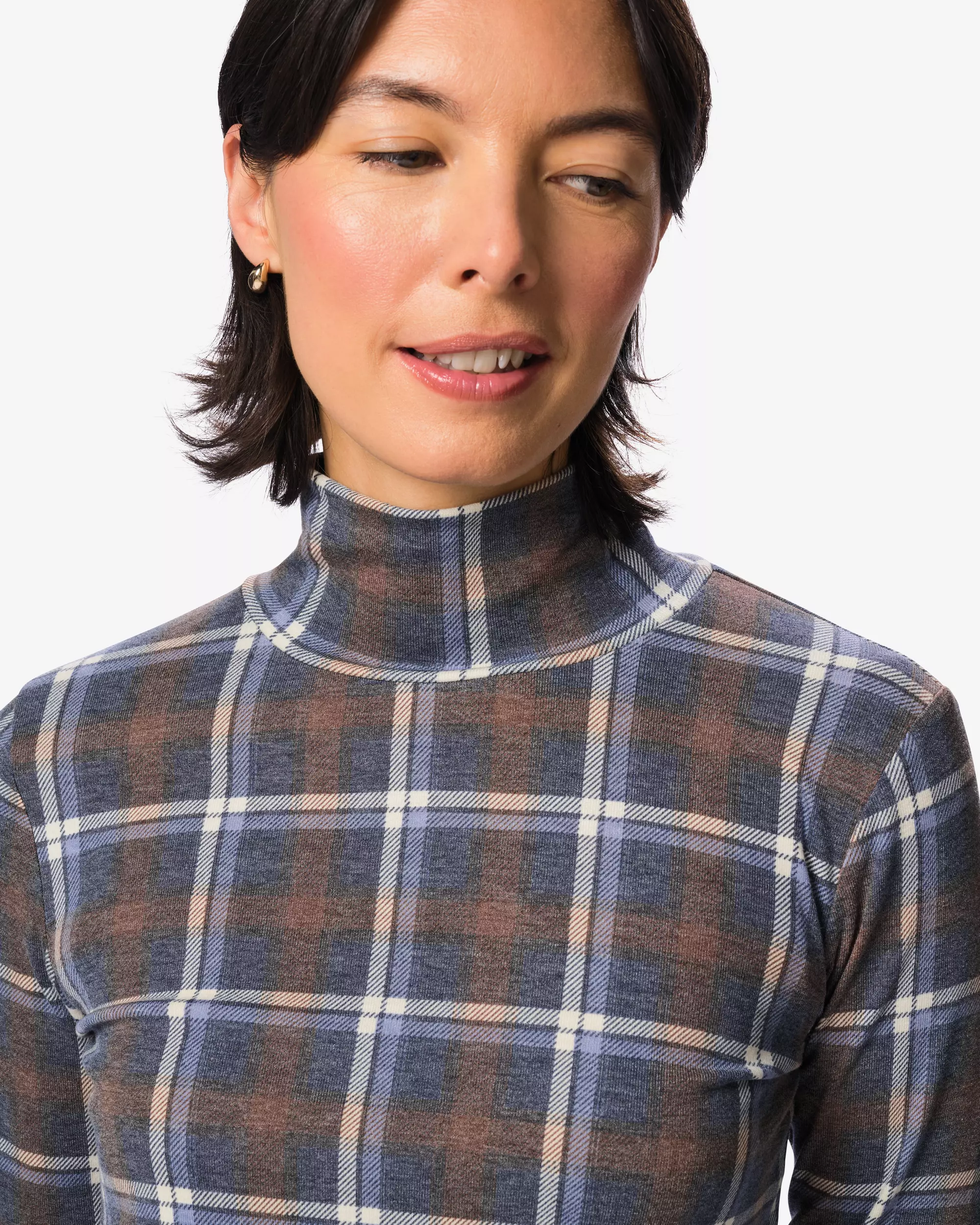 dames T-shirt ruiten