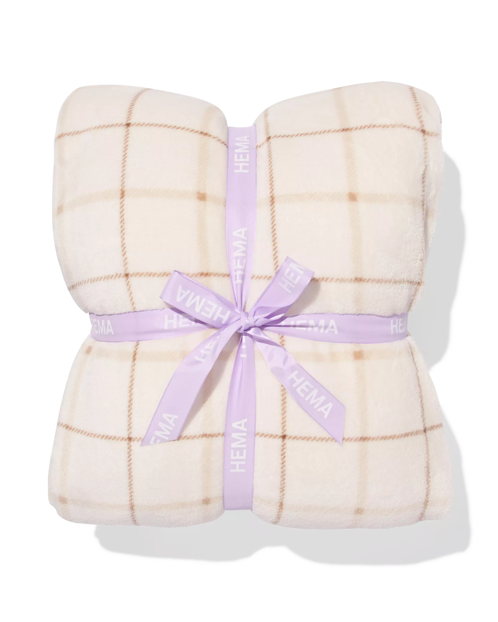 plaid 130x150cm sherpa naturel