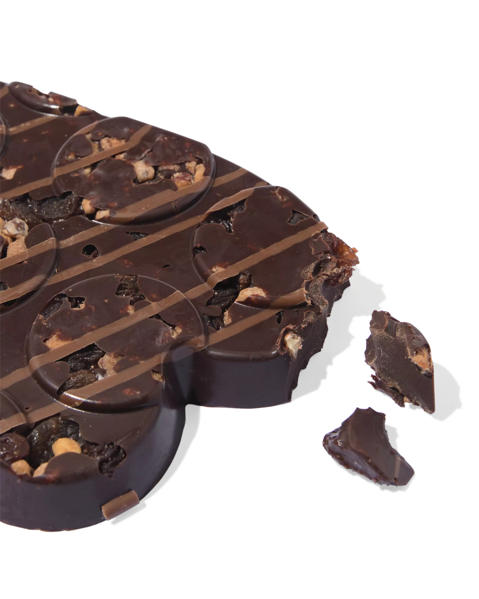 chocoladehart puur pecan rozijn 125g