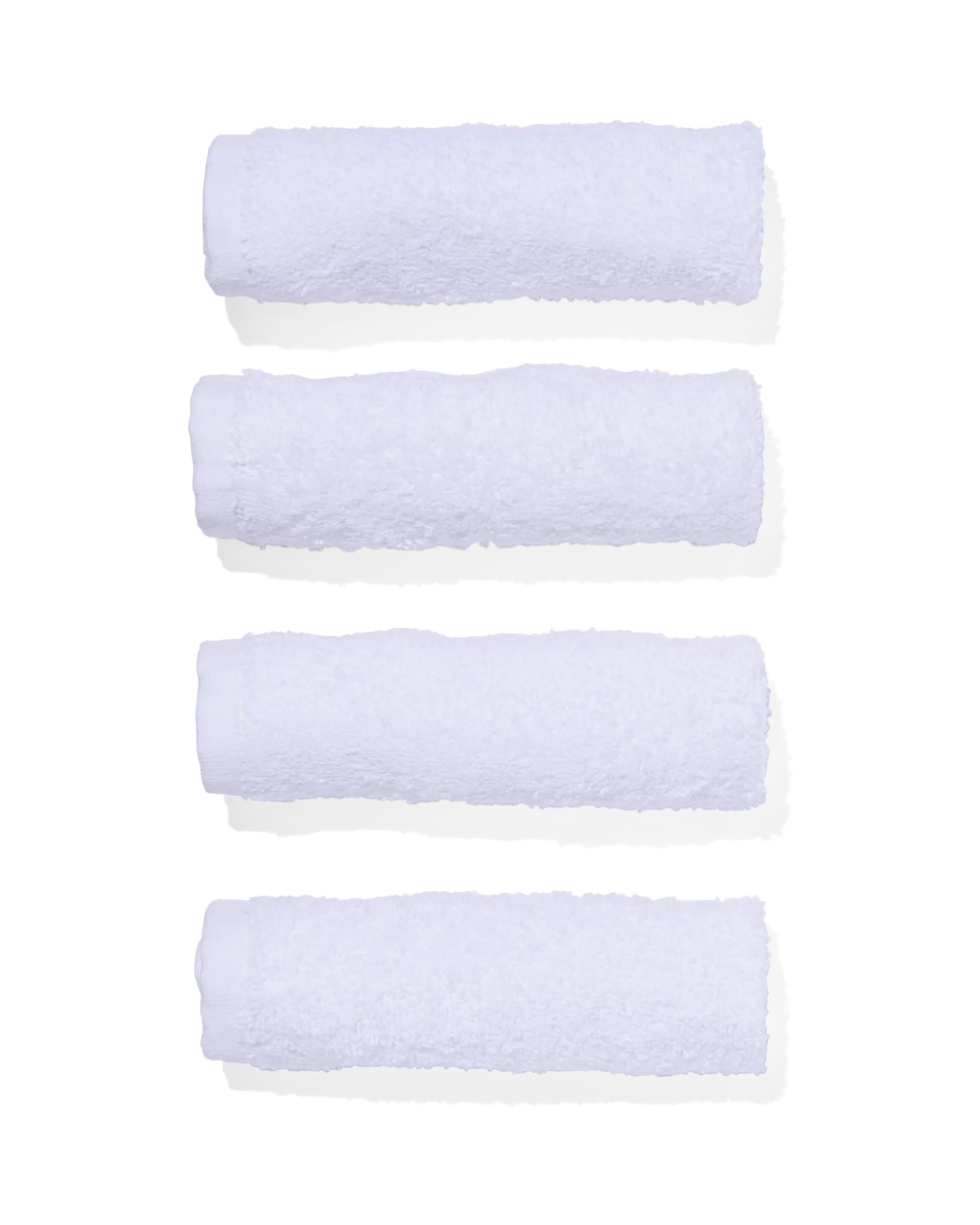 4 serviettes pour le visage 30x30 blanches - - qualité épaisse