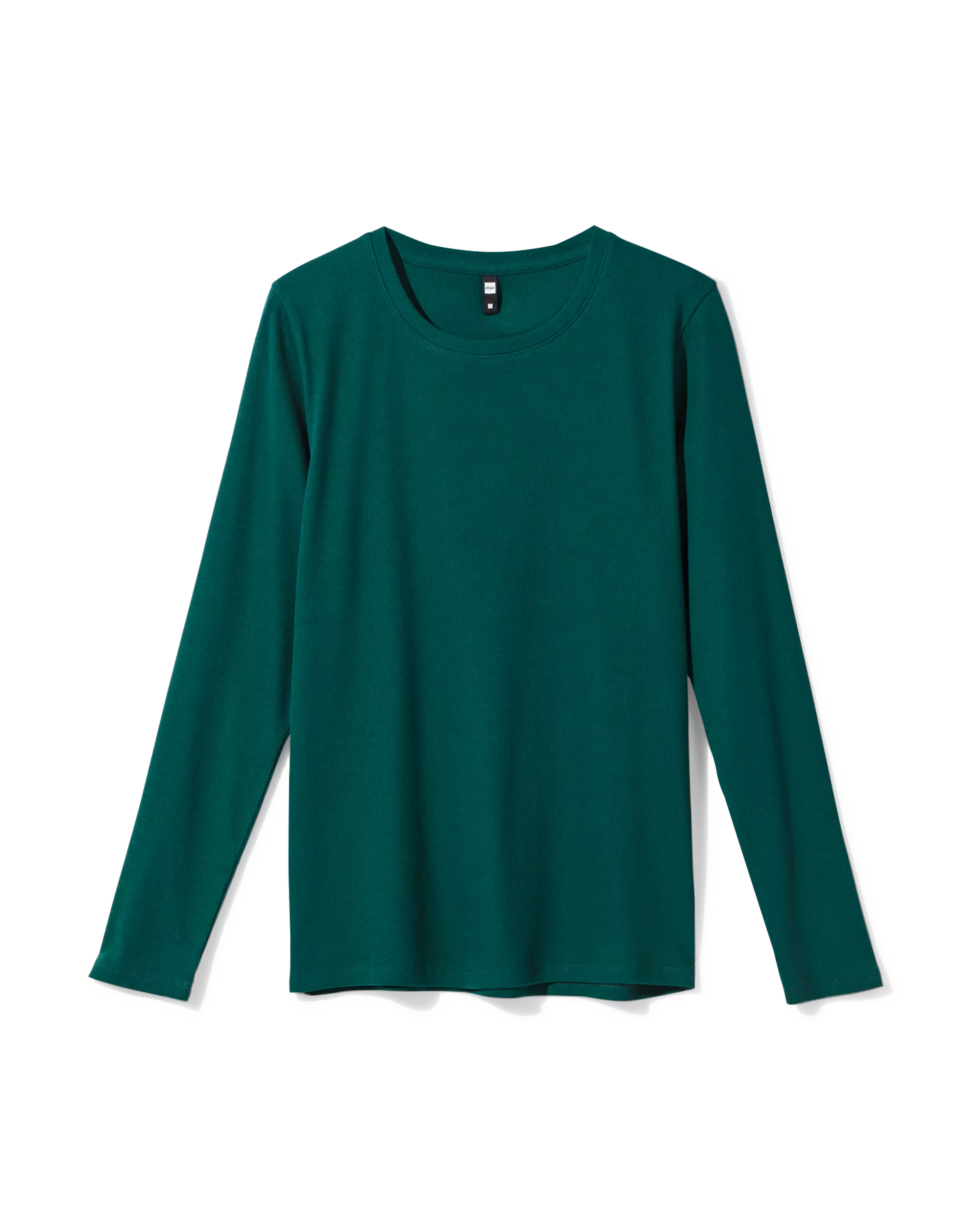 Damen-T-Shirt, gerippt, Baumwolle