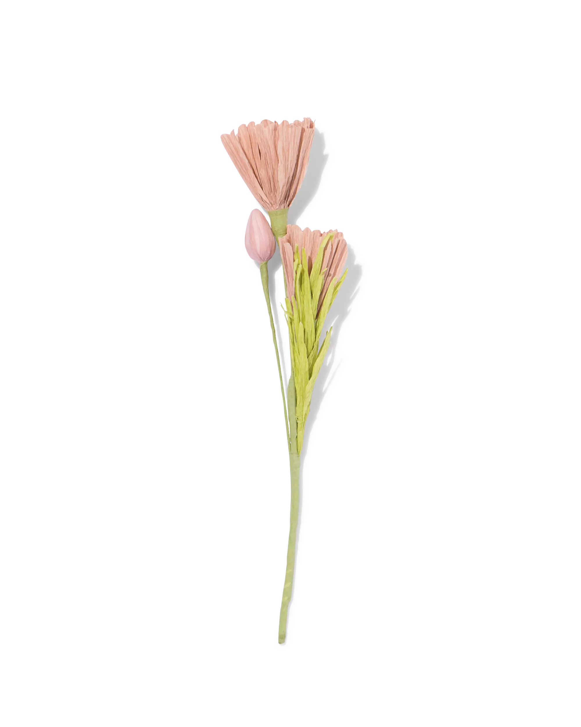 kunstbloem 24cm papier roze