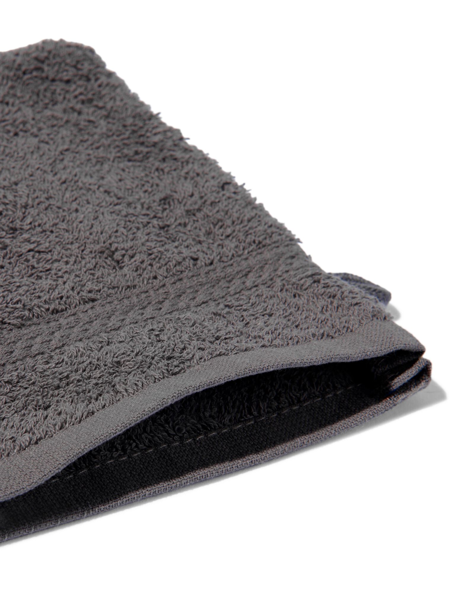 Waschhandschuh - schwere Qualit&auml;t - dunkelgrau, uni - 5232602 - HEMA
