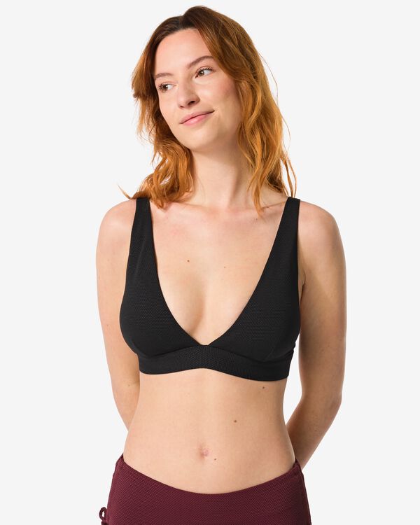 damesbikinitop triangel zwart - 22352210BLACK - HEMA