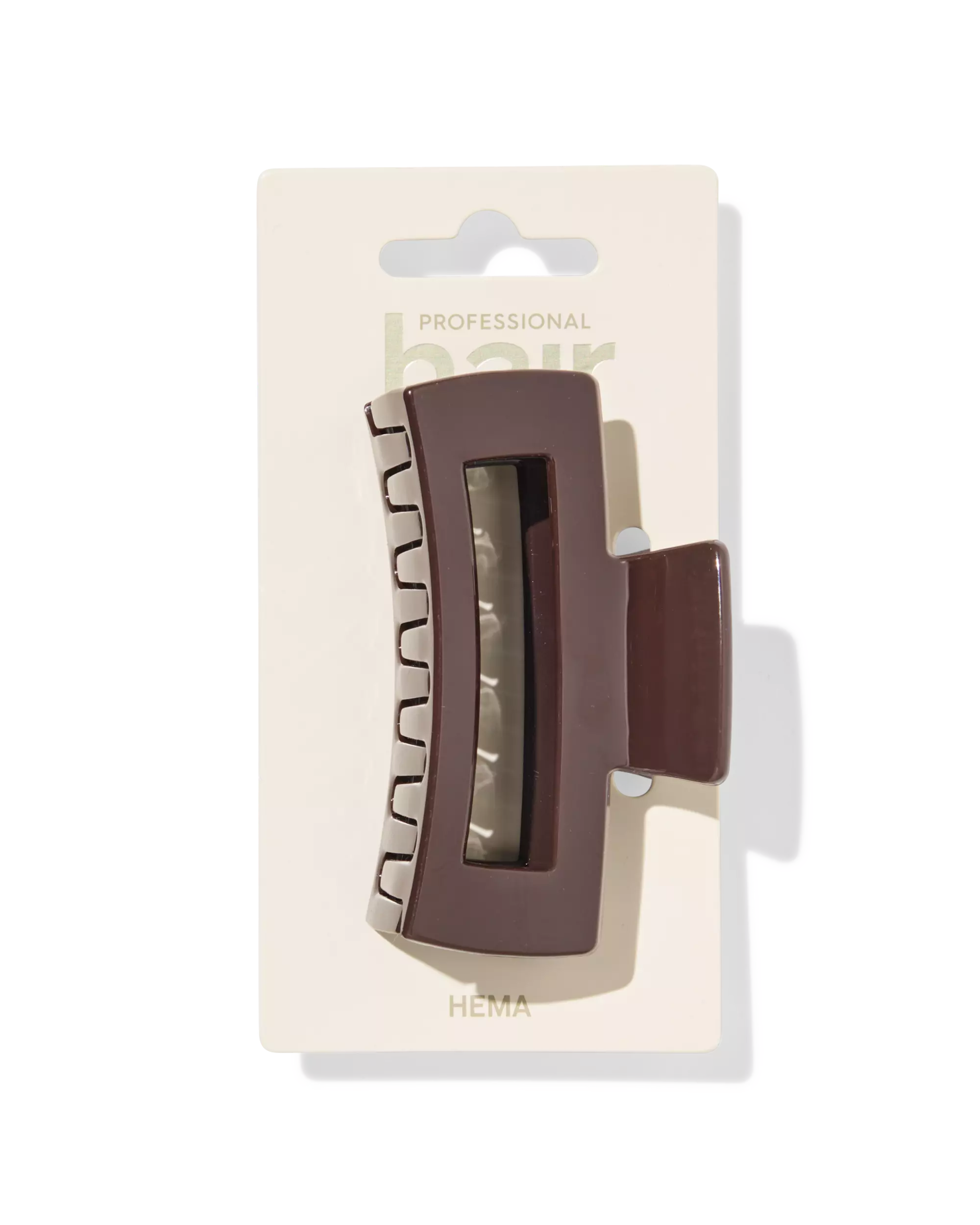 pince à cheveux 8cm carrée marron