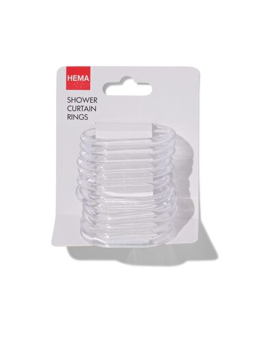 douchegordijnringen transparant - 12 stuks - 80300005 - HEMA