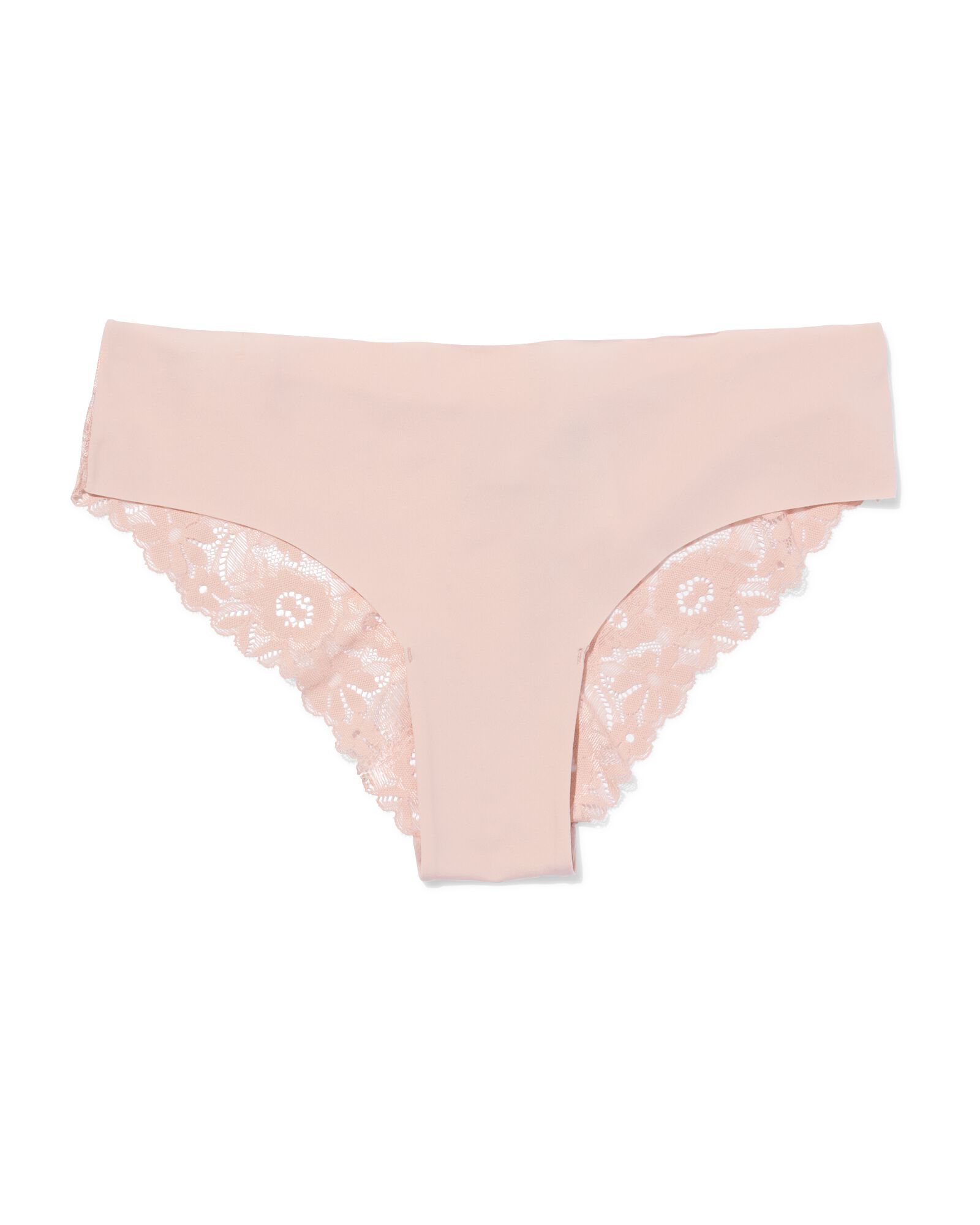 slip br&eacute;silien femme microfibre avec dentelle rose p&acirc;le rose p&acirc;le - 19608778LIGHTPINK - HEMA