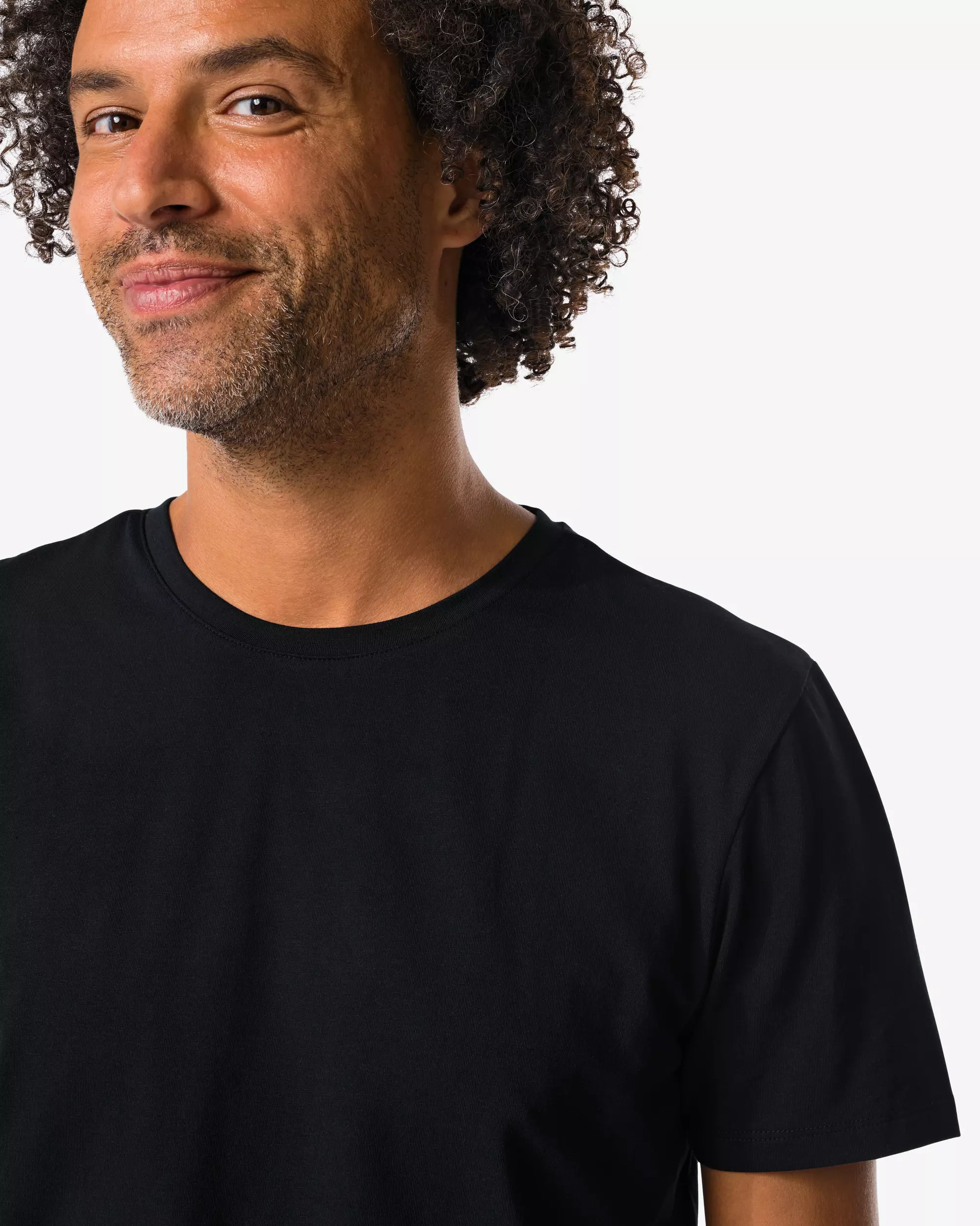 Herren T-Shirts, Slim Fit, mit O-Ausschnitt – 2 Stück