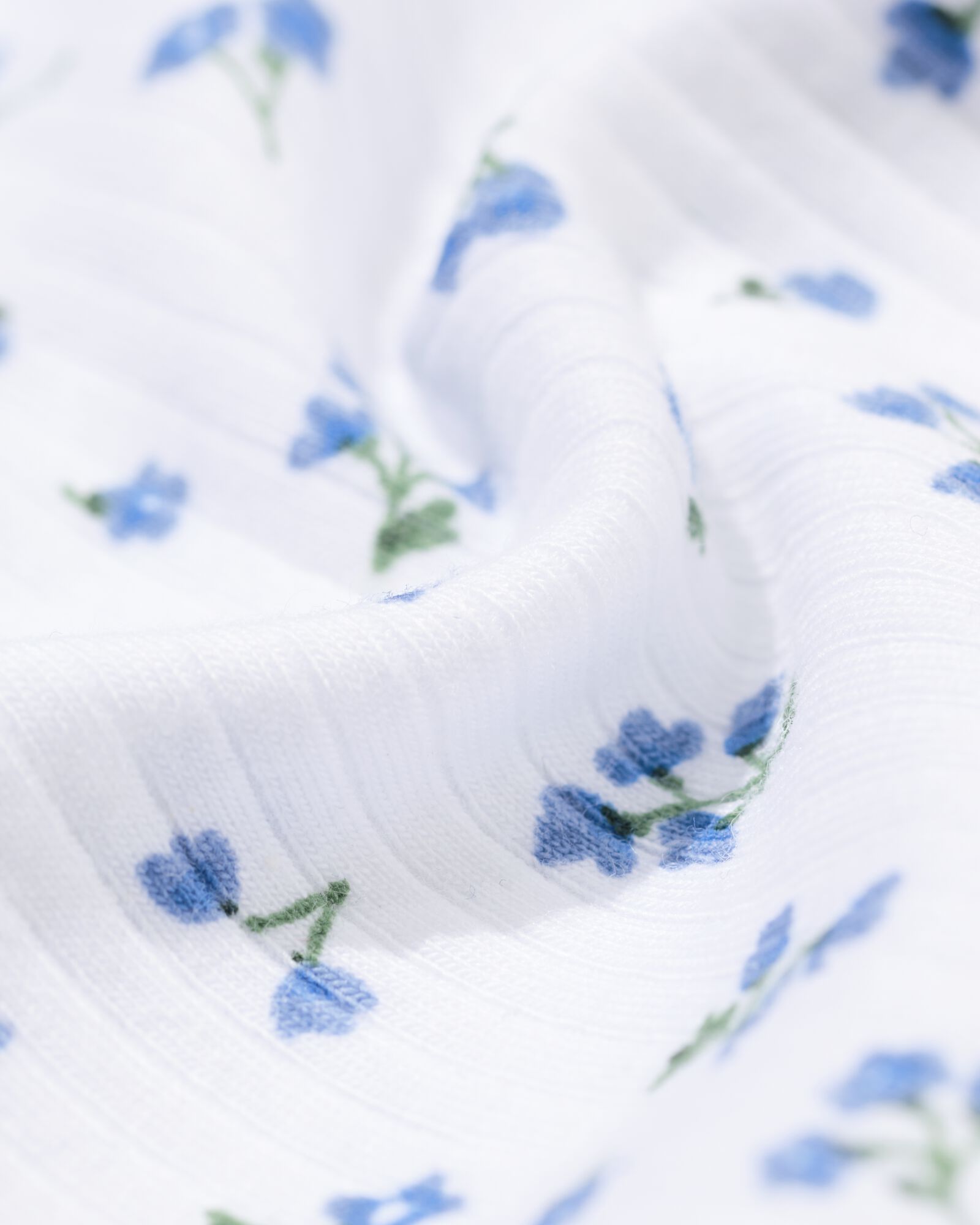 hipster femme coton everyday ceinture fleurs bleu bleu - 21900470BLUE - HEMA