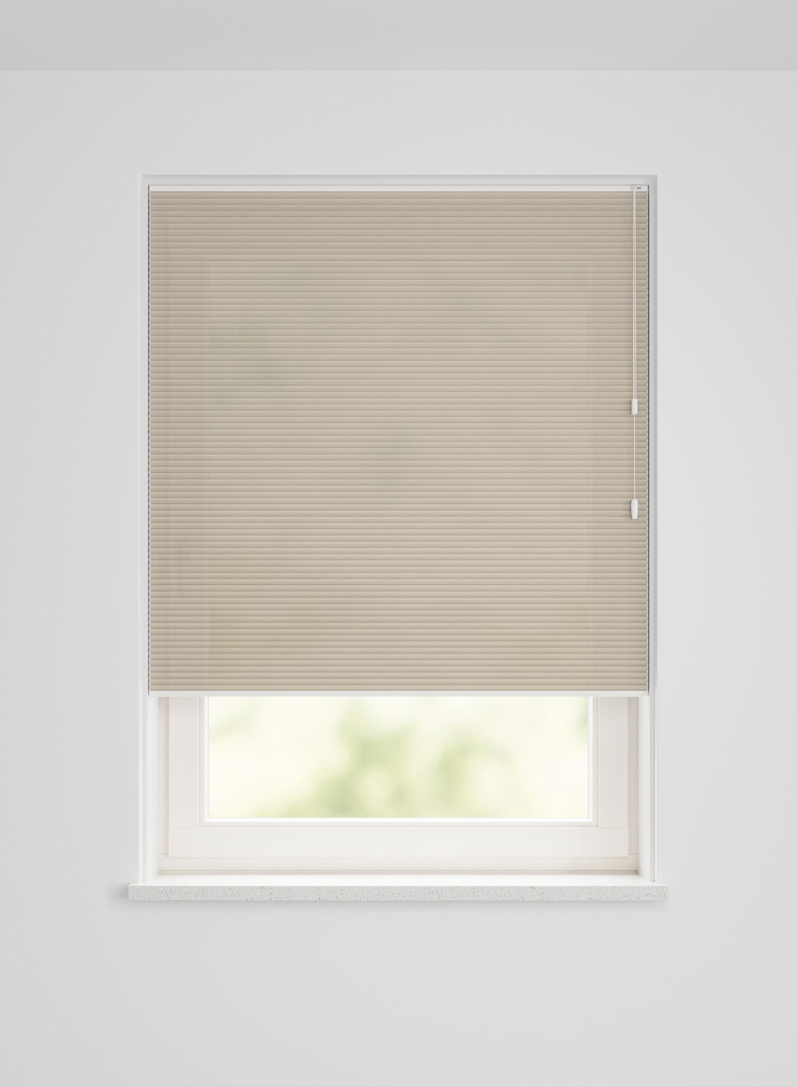 HEMA Plissé Dubbel Lichtdoorlatend Uni Beige (beige), foto 2