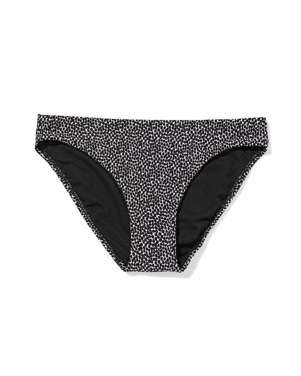 damesbikinibroekje structuur zwart/wit - 22360590BLACKWHITE - HEMA