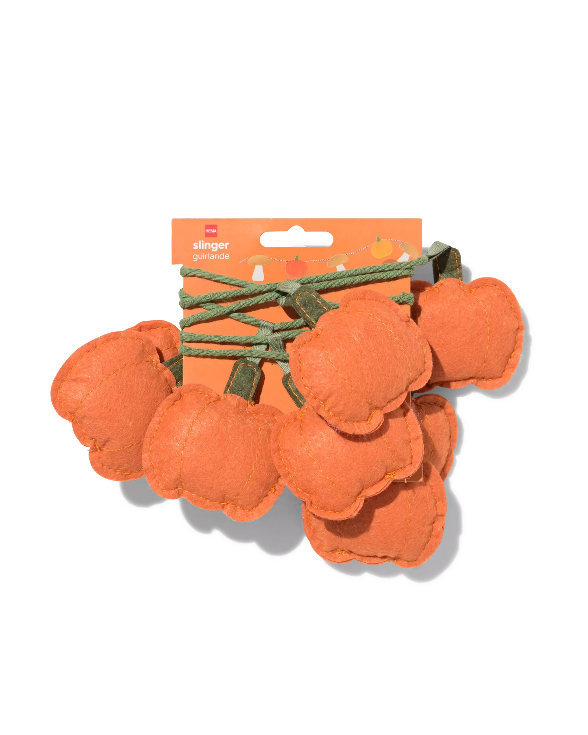 guirlande 1,8 m feutre citrouilles