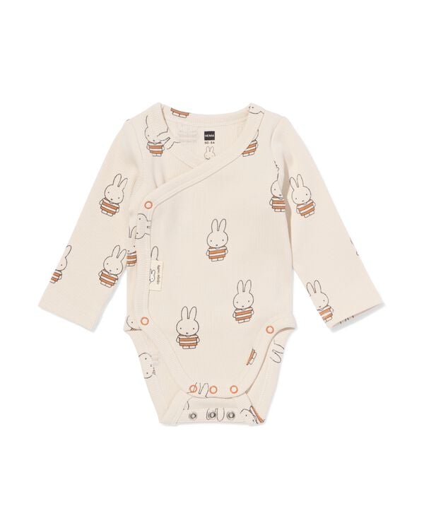 body de croissance b&eacute;b&eacute; miffy c&ocirc;tel&eacute; avec stretch &eacute;cru &eacute;cru - 33410020ECRU - HEMA