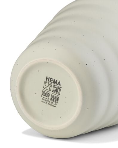 Cappuccinobecher 300 ml, Trend, Steingut, gesprenkelt, grau - 80660364 - HEMA