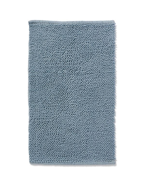 tapis de bain 50x85 cm chenille bleu glace - 5210203 - HEMA