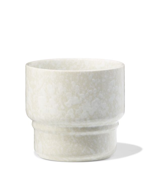 mug &agrave; cappuccino 350 ml Trend fa&iuml;ence verte mouchet&eacute;e - 80660357 - HEMA