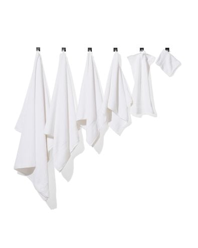 gant de toilette - qualit&eacute; &eacute;paisse - blanc uni - 5232600 - HEMA