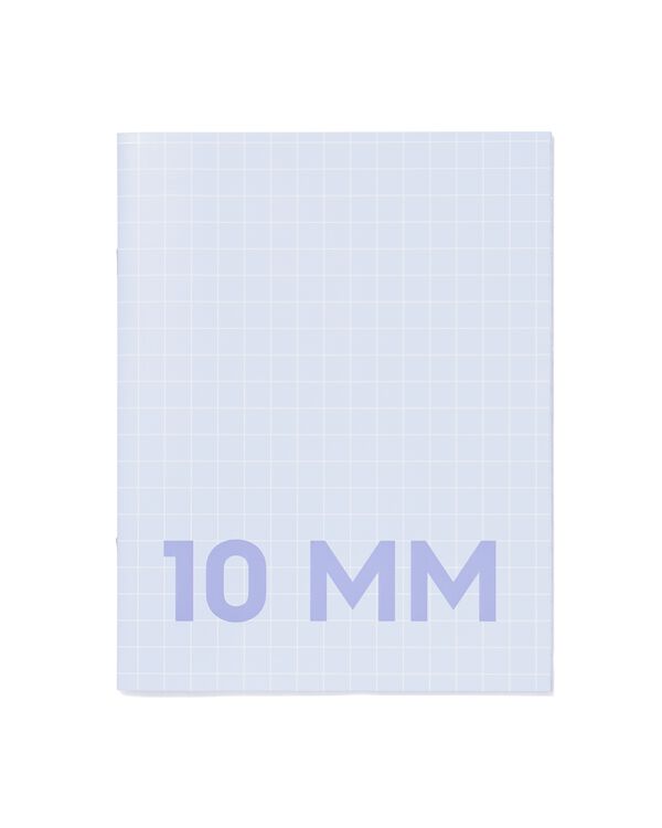 schriften blauw A5 geruit 10mm - 3 stuks - 14120219 - HEMA
