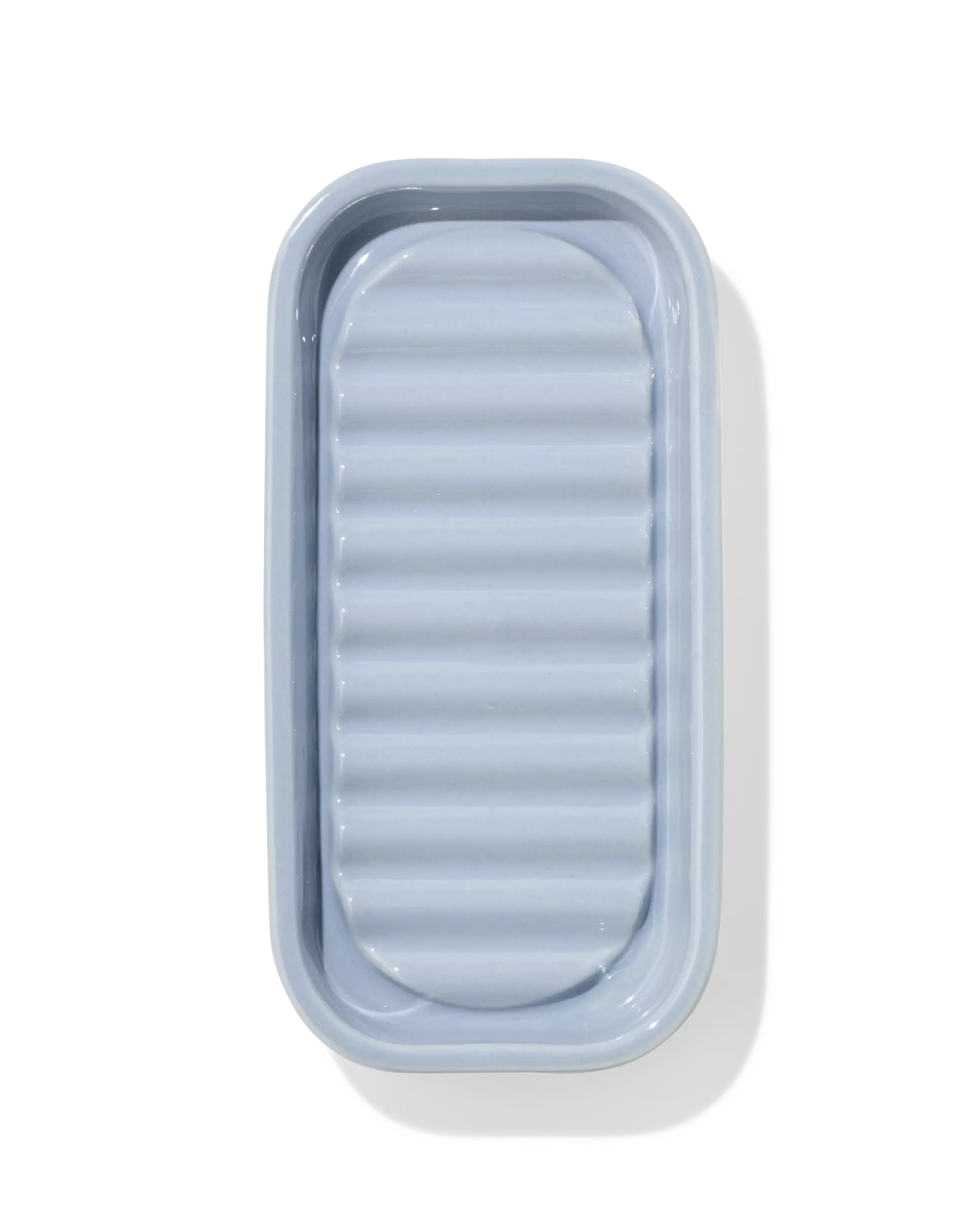 porte-savon en céramique bleu 