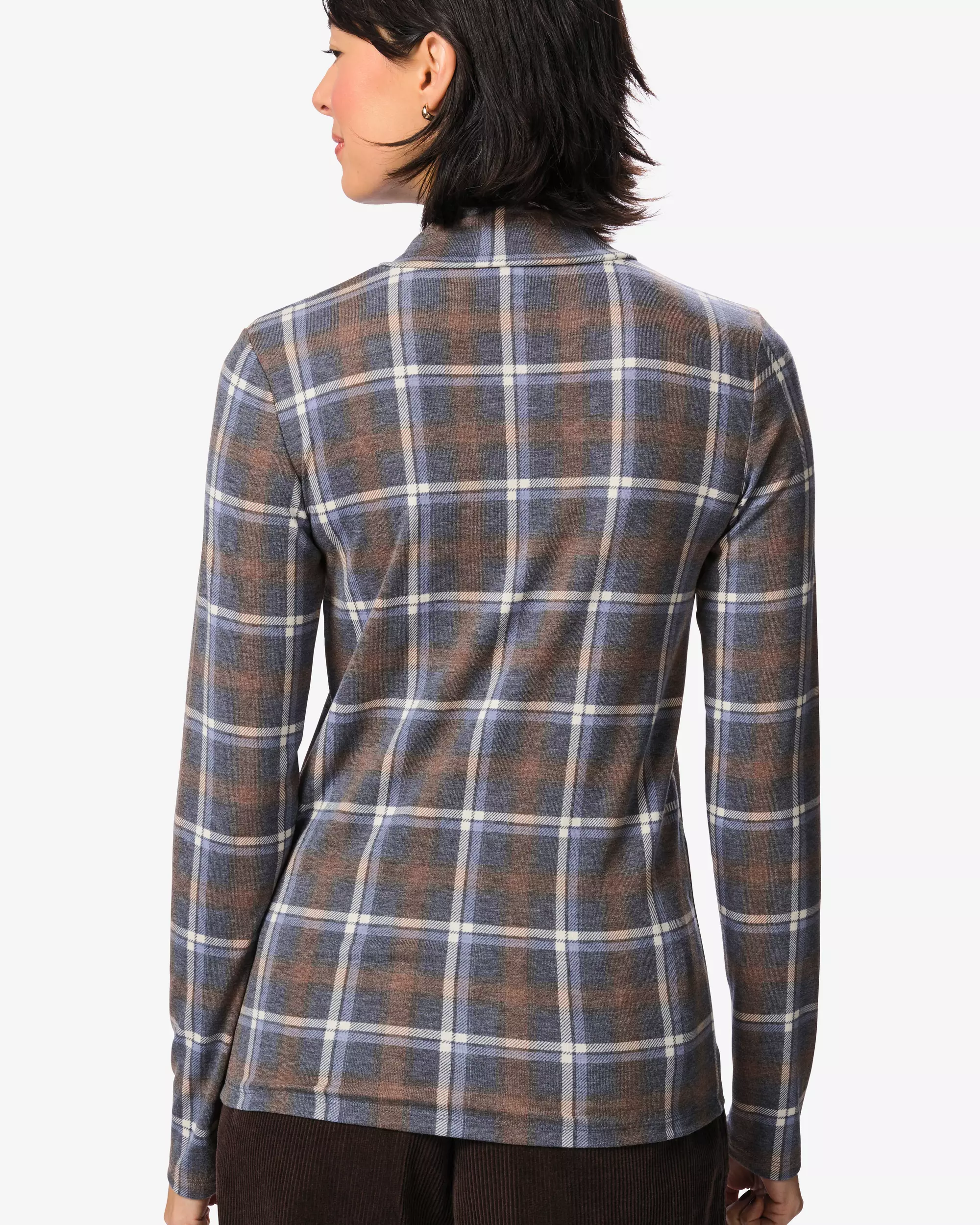 dames T-shirt ruiten