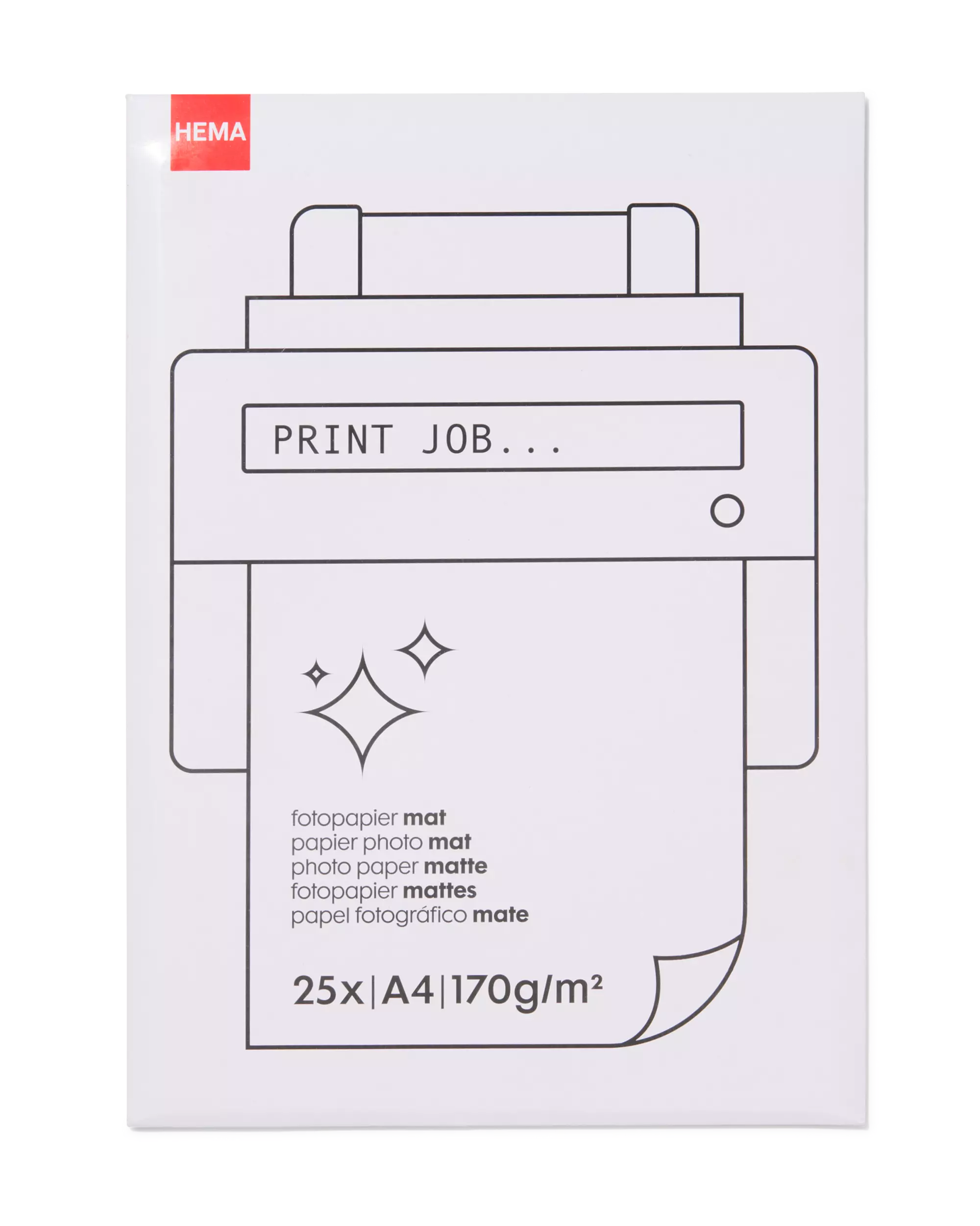 papier mat 170 grams 25 vel