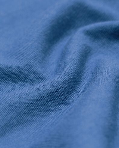 Herren-Kurz-Pyjama Jaap, Jersey mittelblau - 23686530MIDBLUE - HEMA