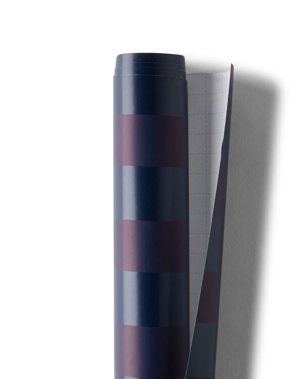 cadeaupapier 2mx70cm strepen blauw - 14700725 - HEMA