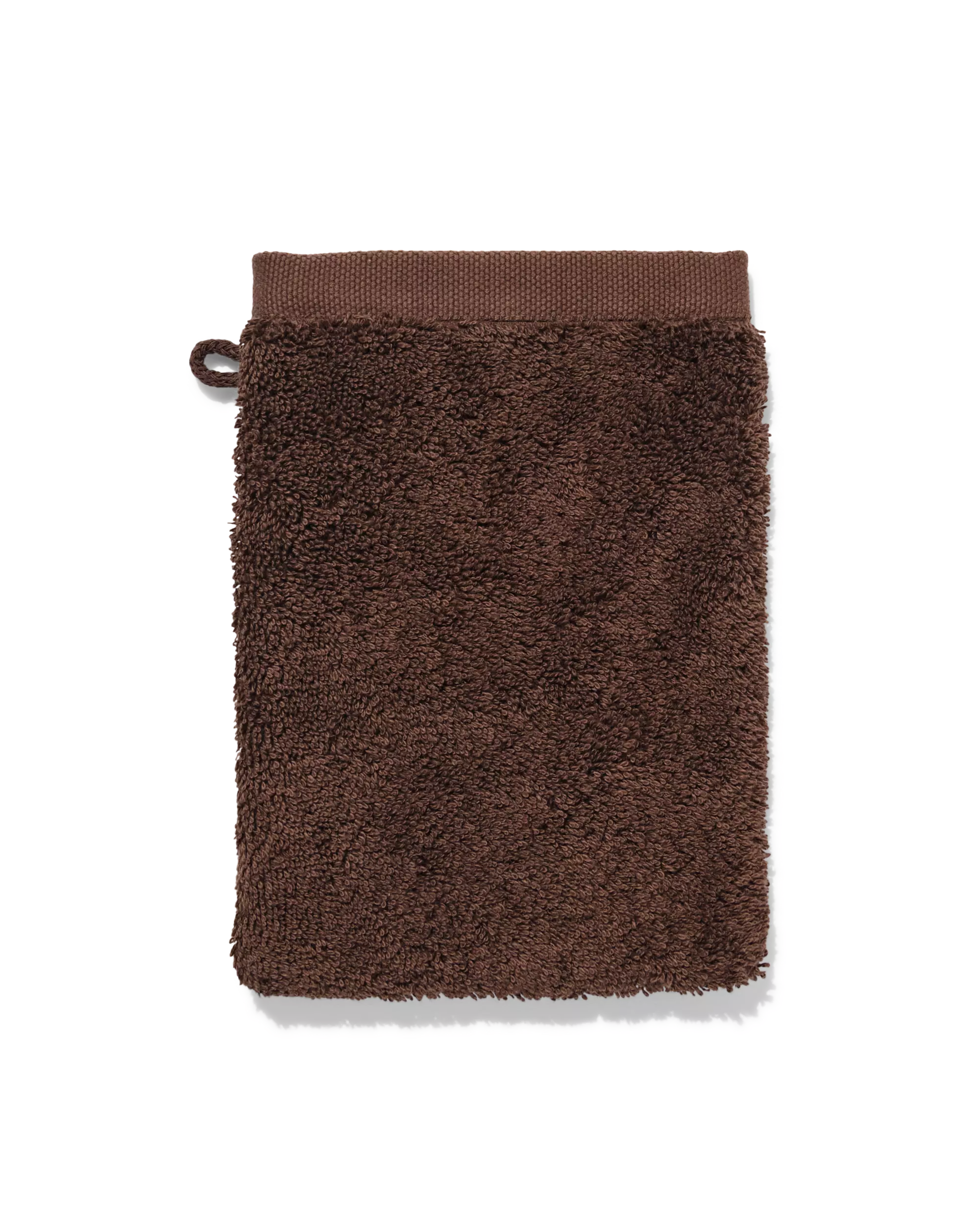 washandje 16x21cm hotelkwaliteit extra zacht donkerbruin