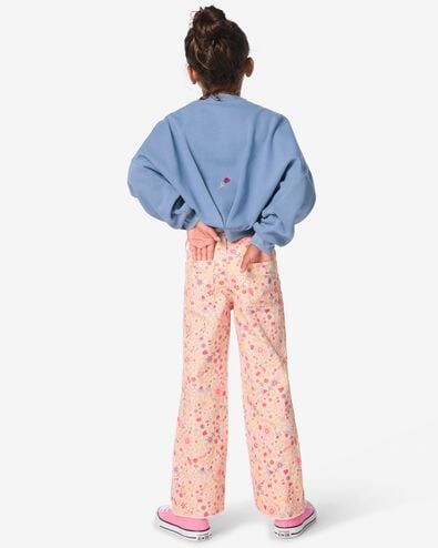 kinderbroek wijd bloemen roze roze - 30876822PINK - HEMA