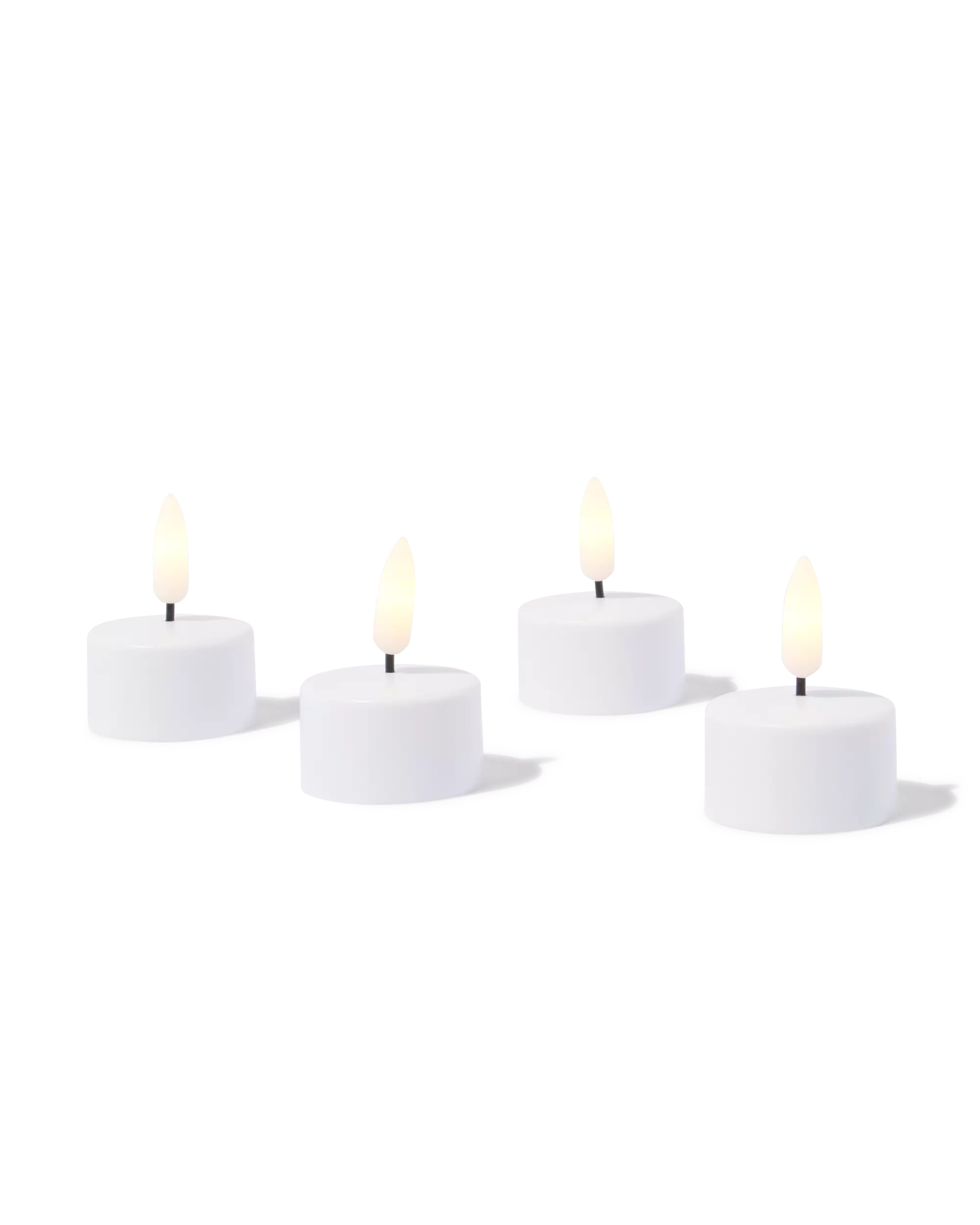 bougies chauffe-plat rechargeables - lot de 4
