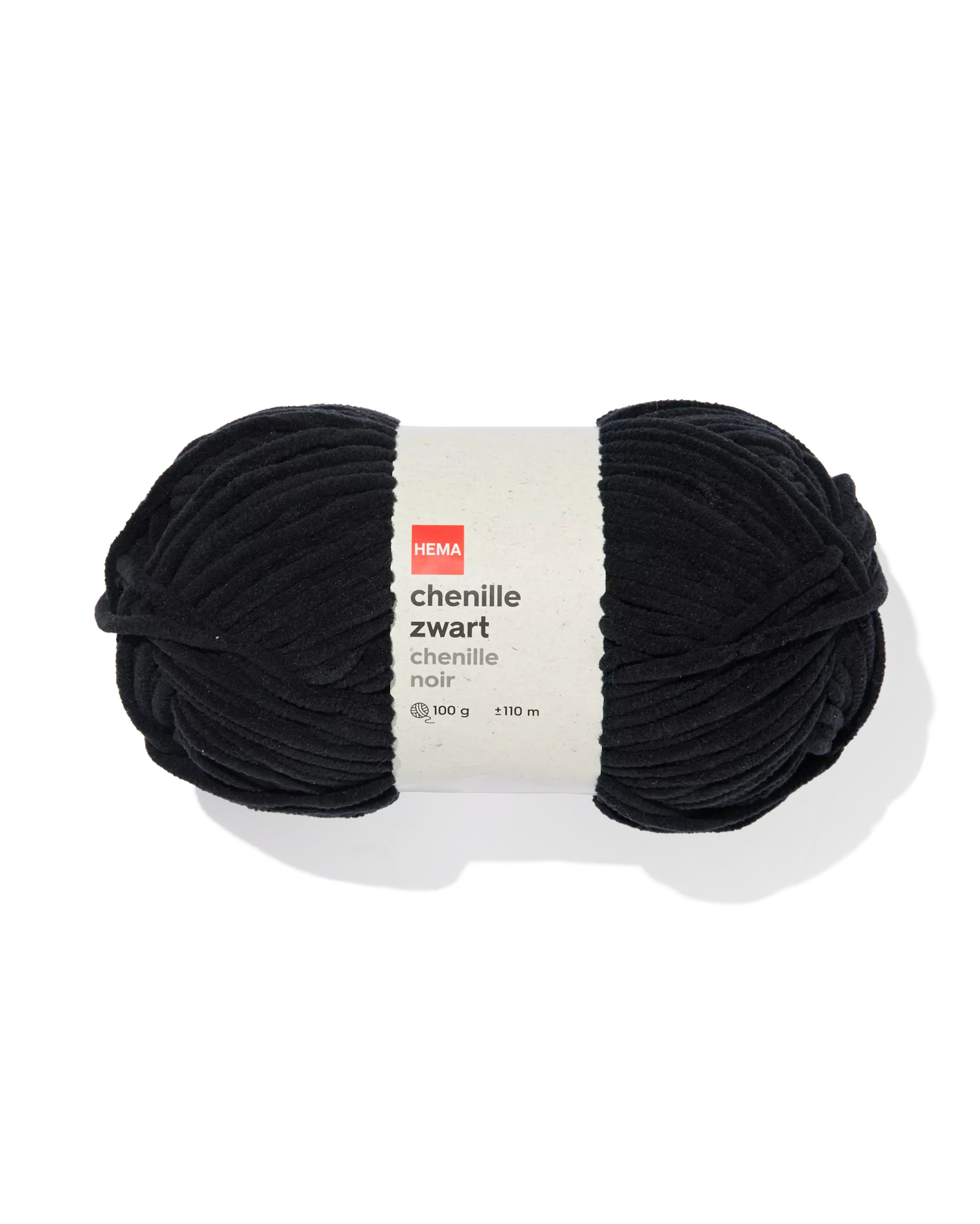 fil chenille noir 100g 110m