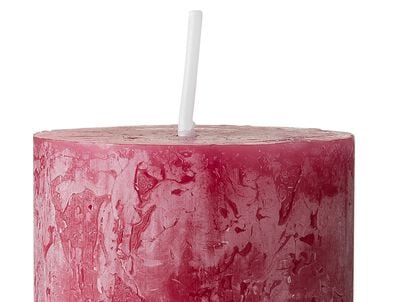 bougie rustique 11 x 5 cm rouge fonc&eacute; 5 x 11 - 13503395 - HEMA