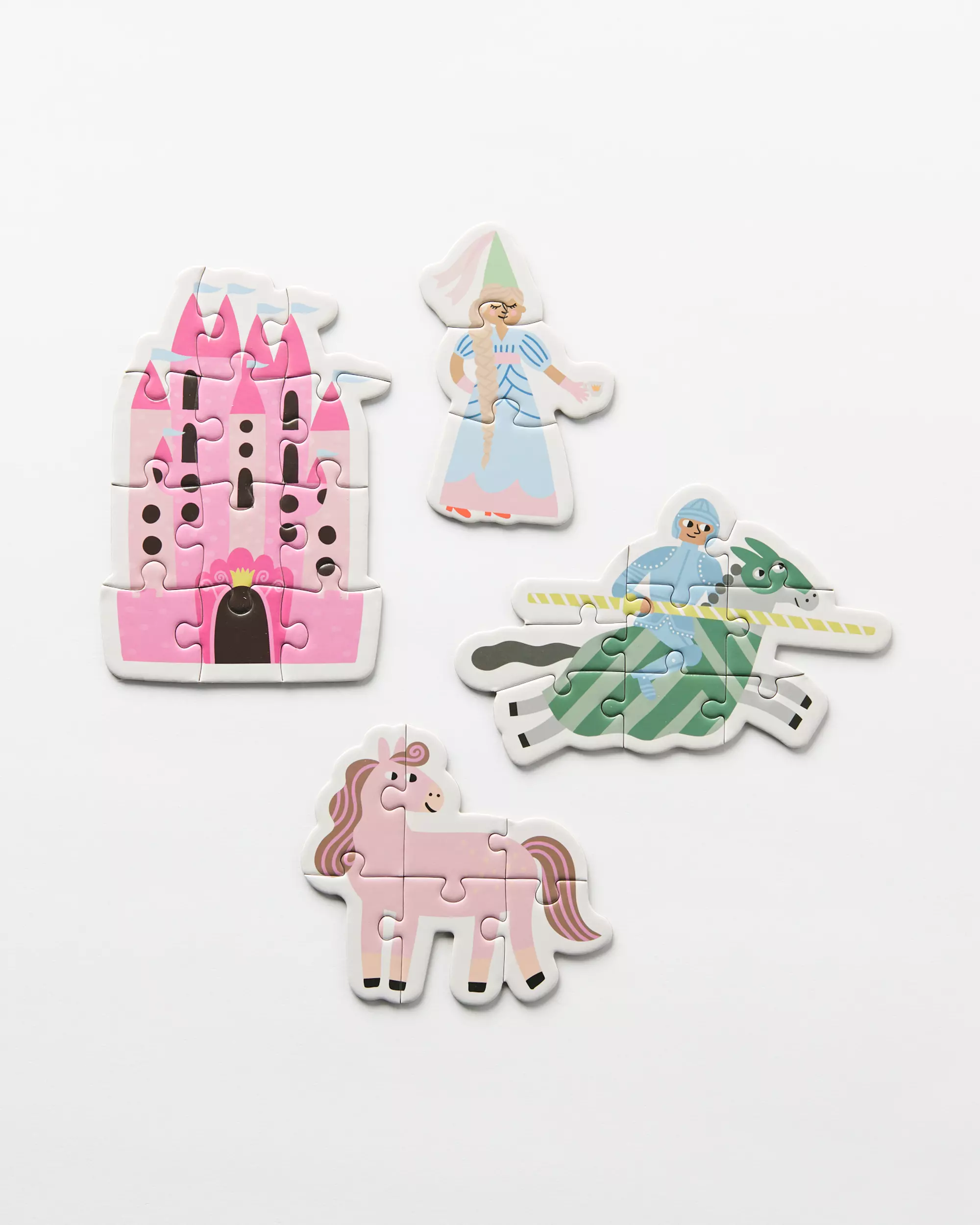 Puzzle „Ritter und Prinzessinnen“, 4-teilig
