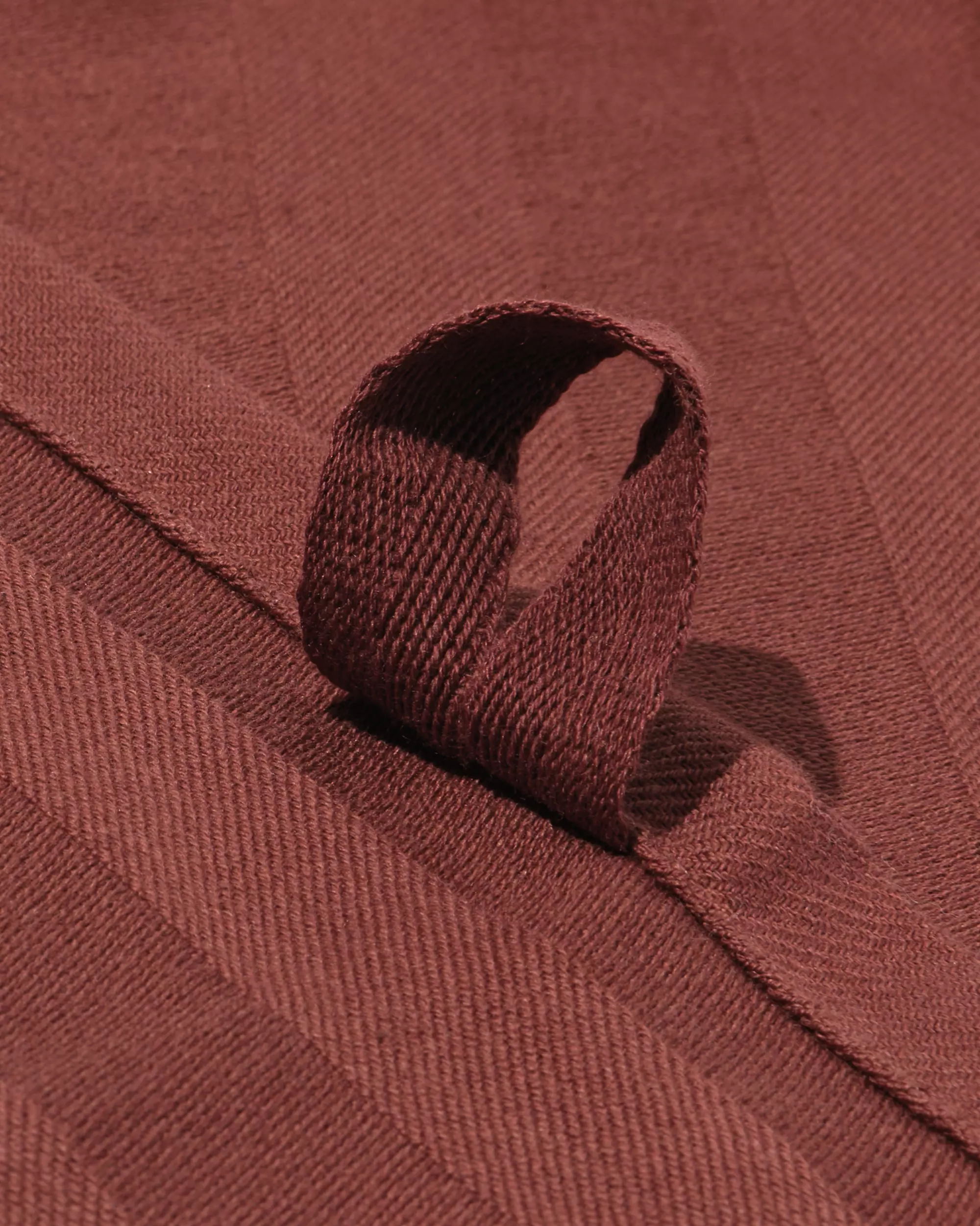 torchon 65 x 65 cm coton marron