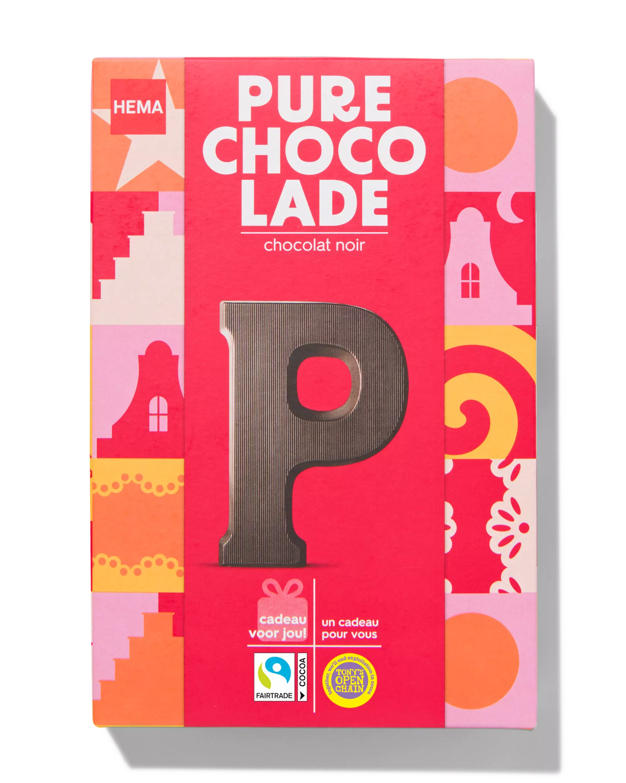 chocoladeletter puur P 140g