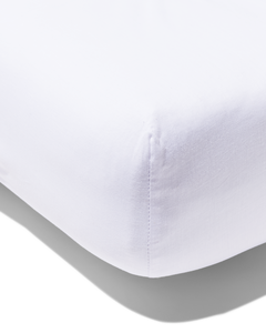drap-housse 160x200cm coton blanc