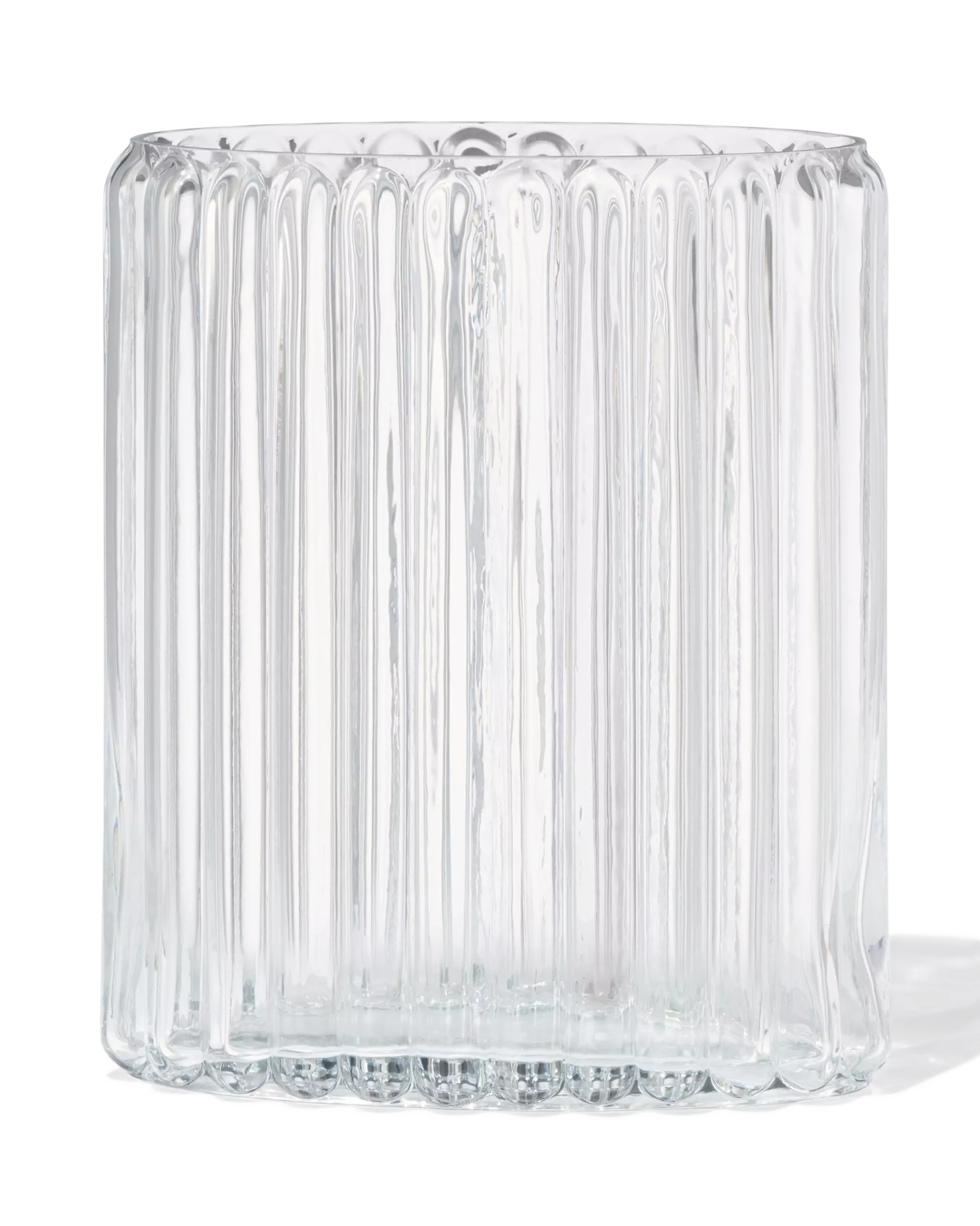 vaas ⌀20x28cm glas ovaal transparant