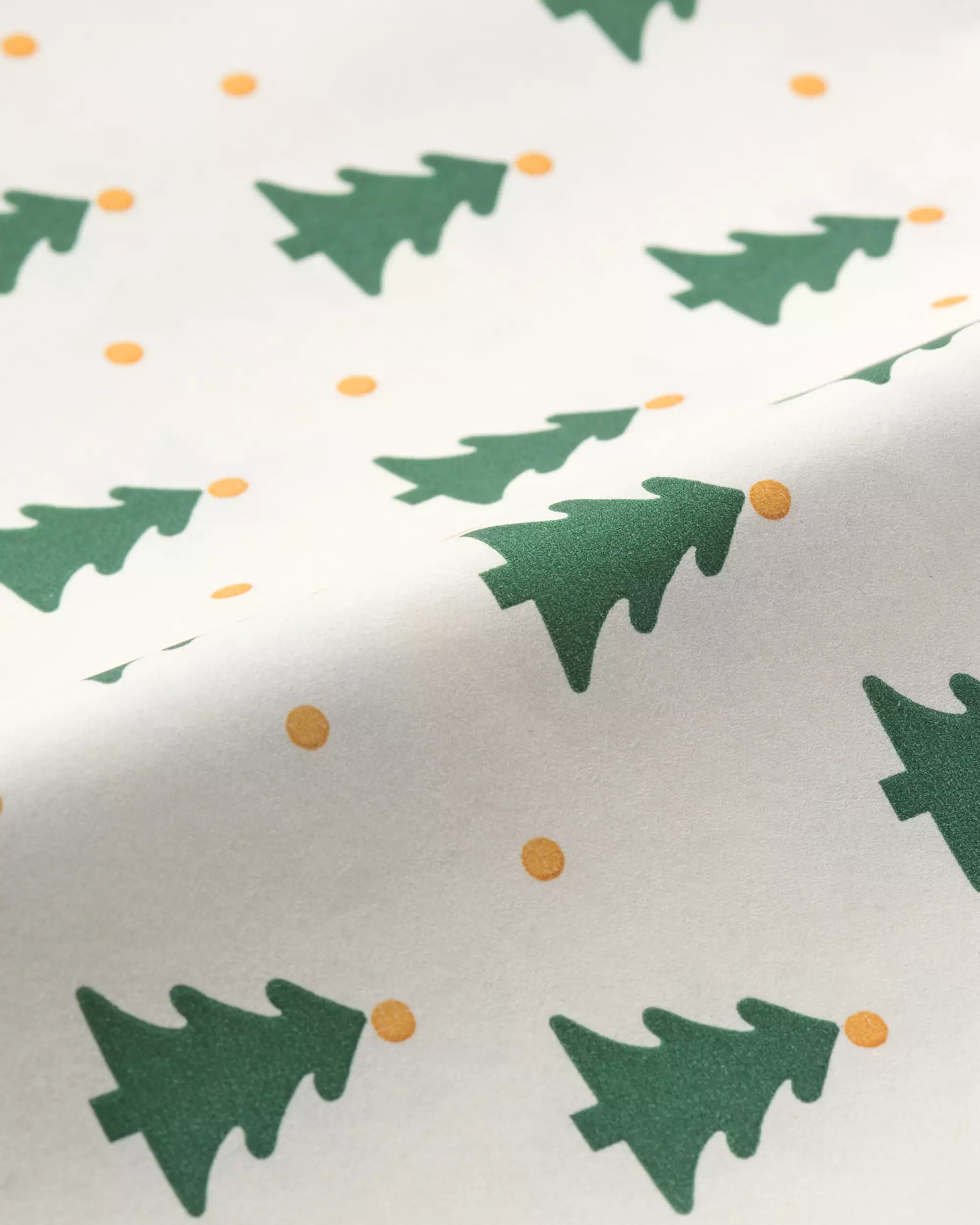 motif sapins de Noël sur nappe 138x220cm papier FSC