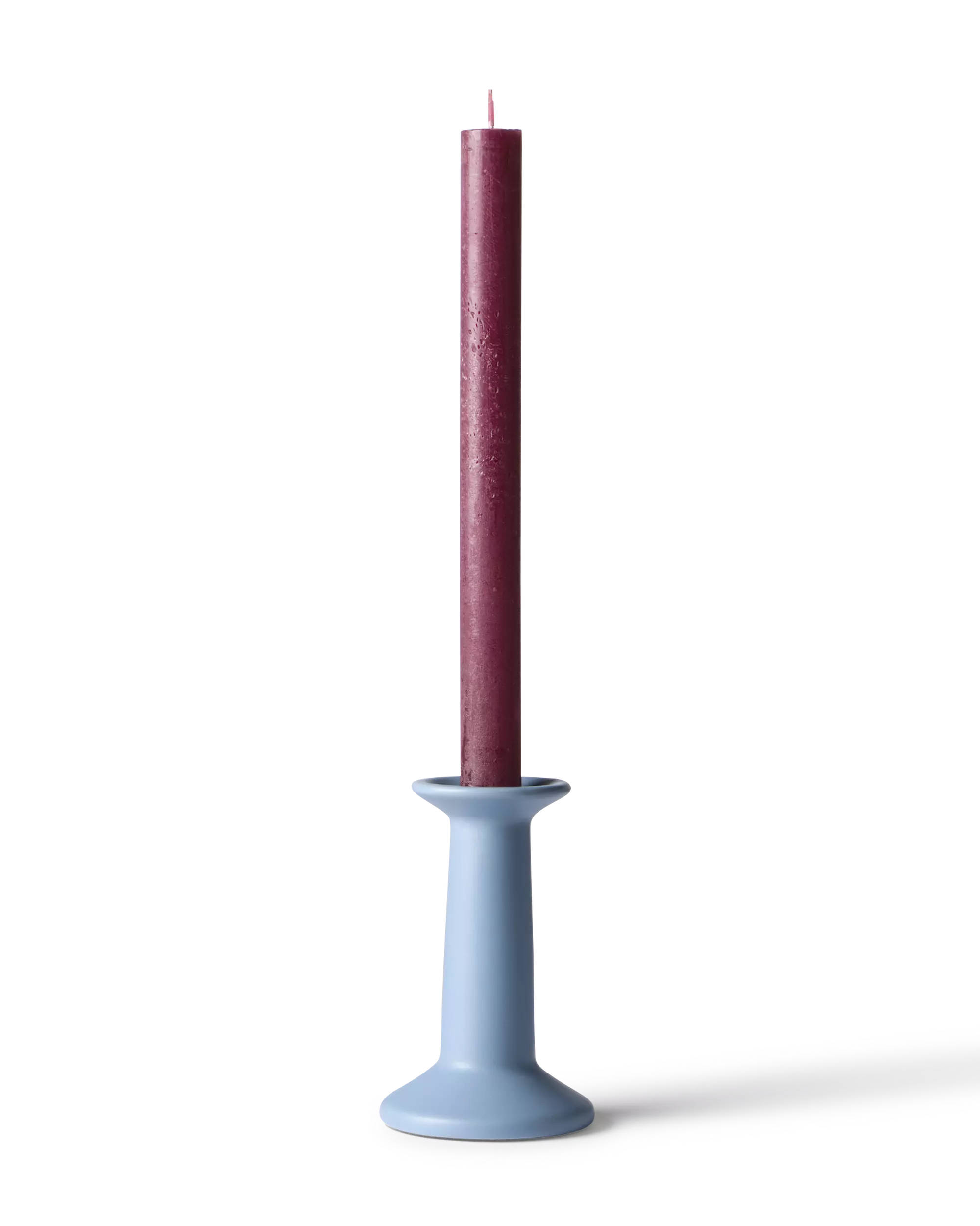 bougie longue ⌀2,2 x 27 cm rustique aubergine 